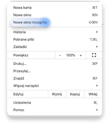 połączenie nie jest prywatne chrome - jak wyłączyć: krok 1