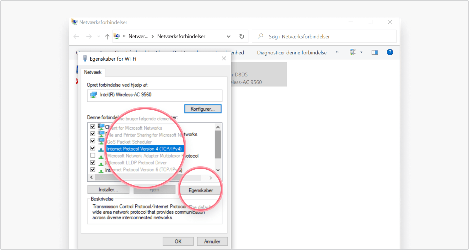 Sådan ændrer du DNS i Windows 10: trin 7