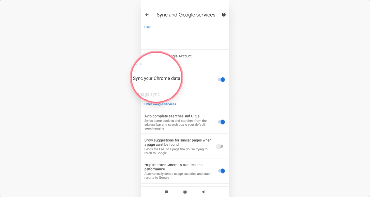 Unsync chrome