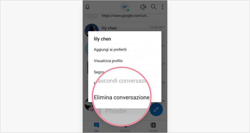 eliminare account skype su desktop