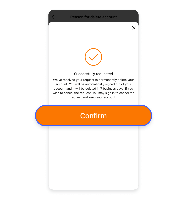 How to delete your Temu account on an iPhone 6