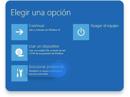 iniciar en modo seguro Windows 10: paso 2