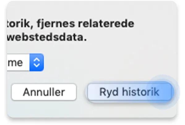 slet historik safari: trin 3