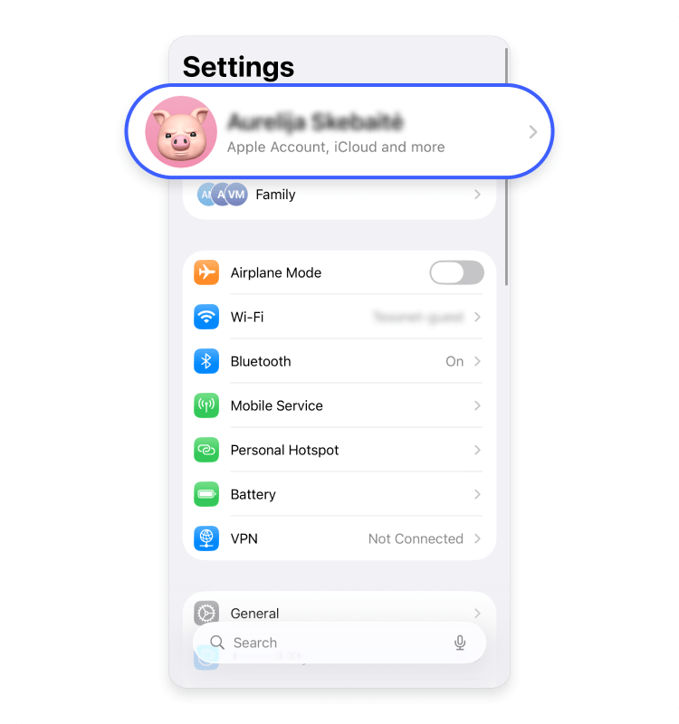 How to remove an Apple ID from an iPhone: Step 2