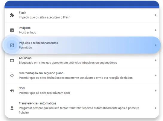 pop up chrome