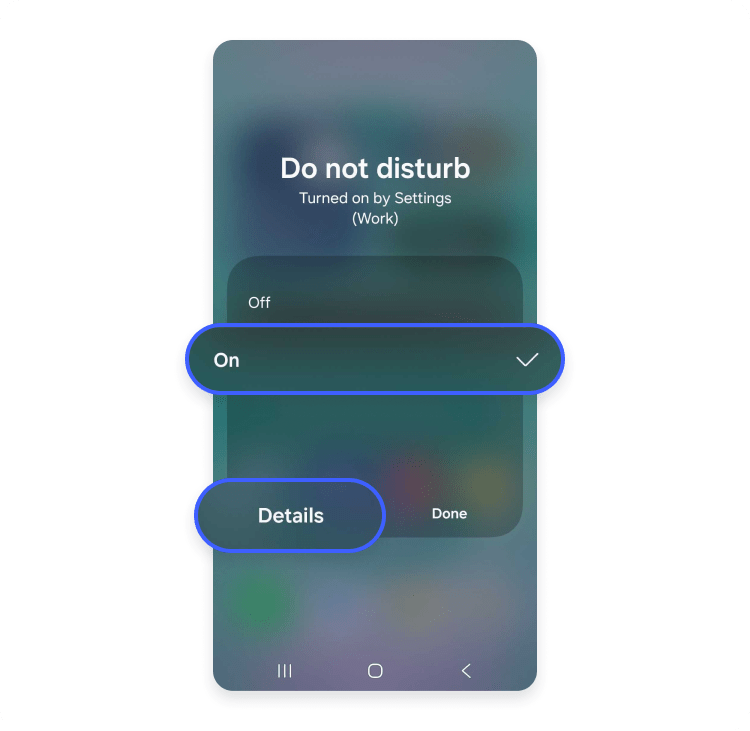 How to block restricted calls on an Android using the “Do not disturb” feature, step 2