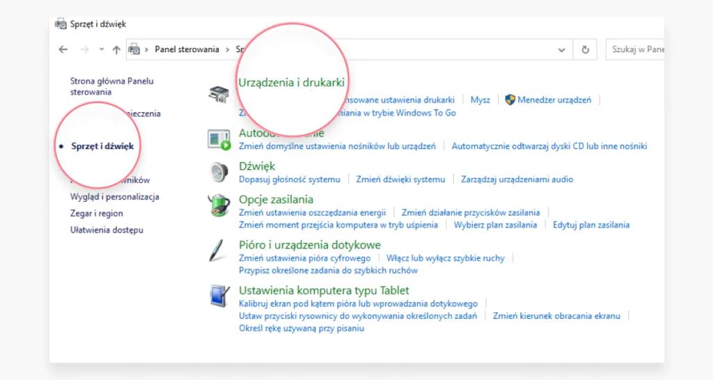 jak odszukać adres IP drukarki: krok 1