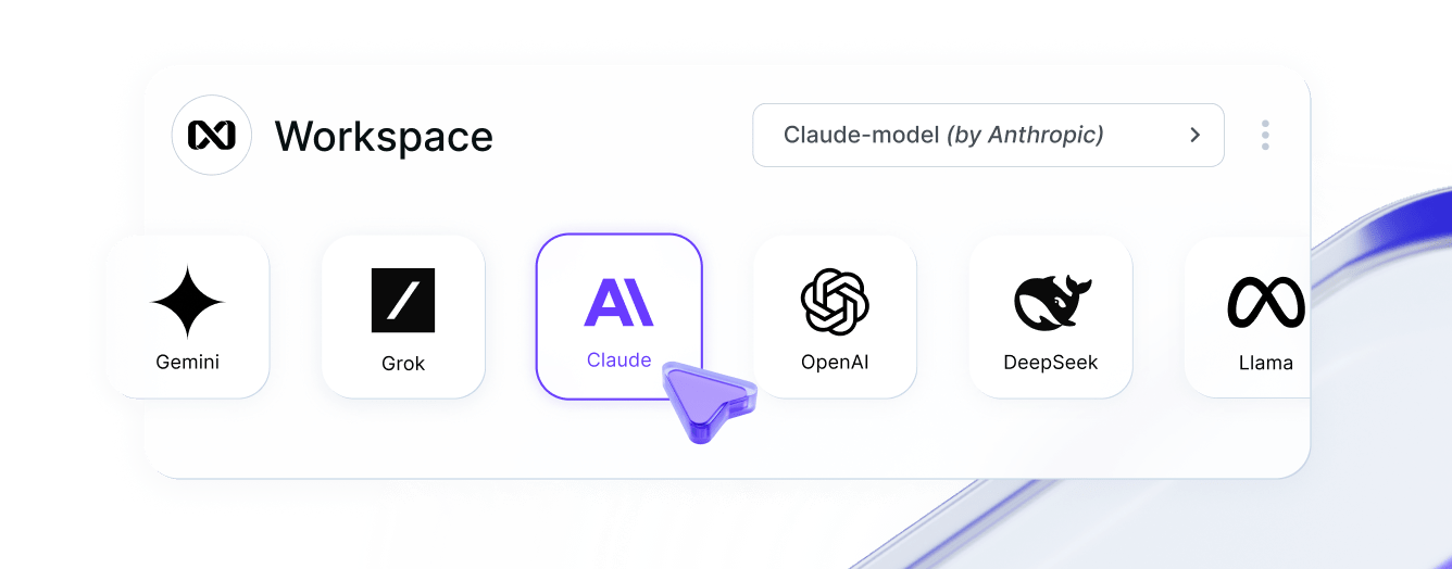 Unified interface for all AI models xl