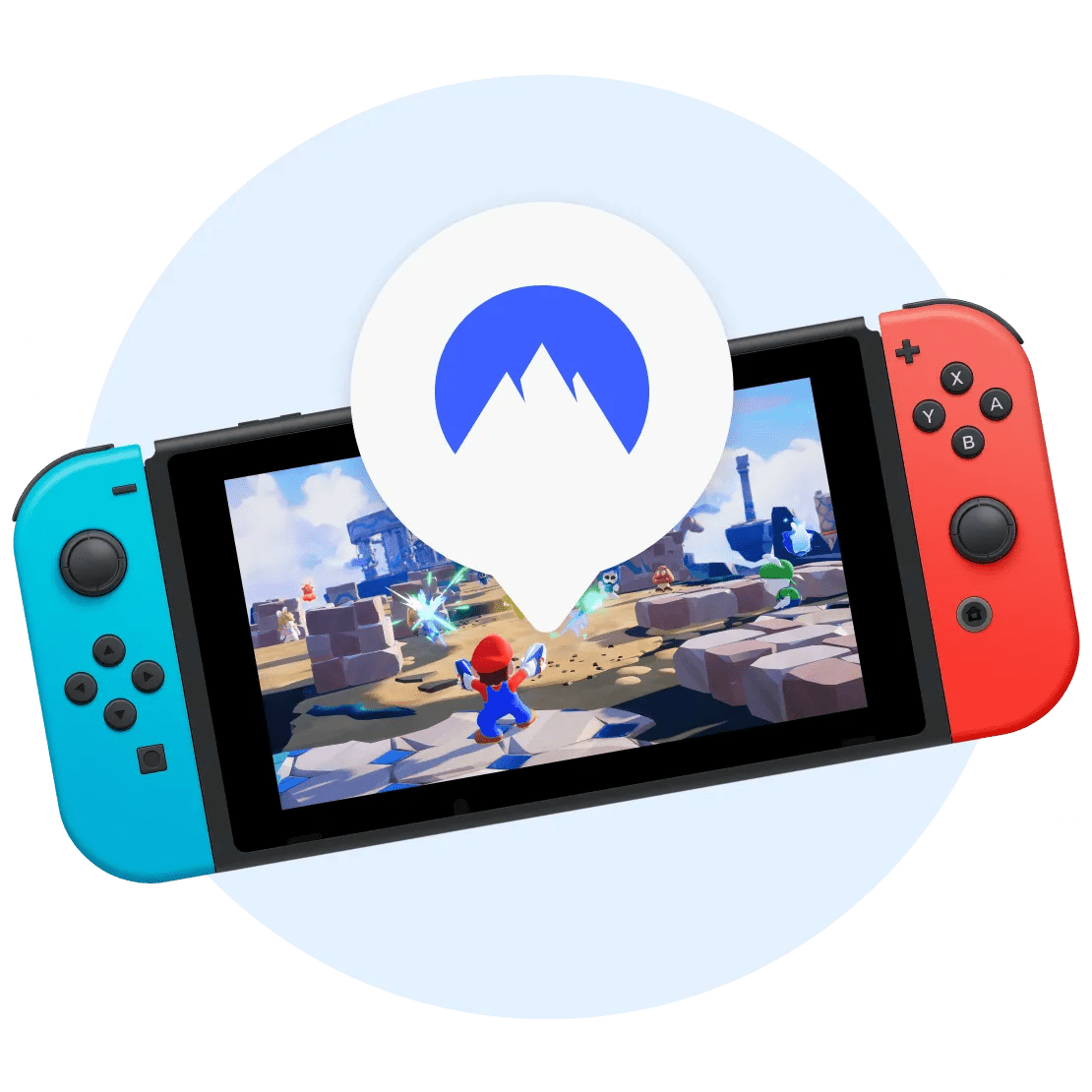 Nintendo Switch yang aman dengan NordVPN.