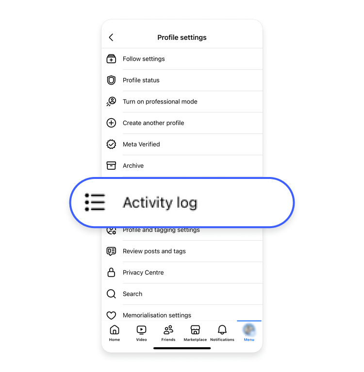 How to delete Facebook search history on a mobile 7