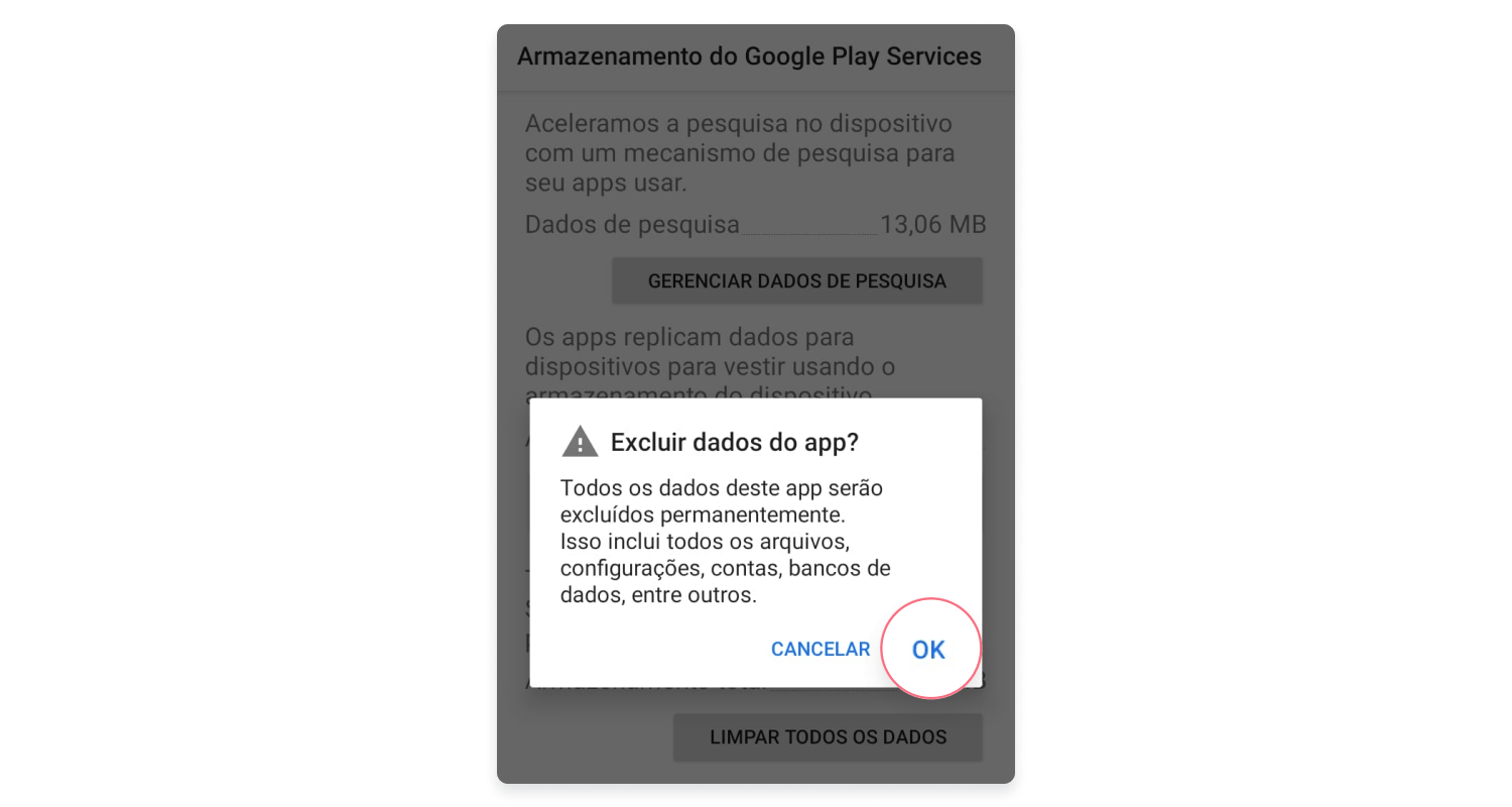 Limpe o cache da Google Play: passo nº8