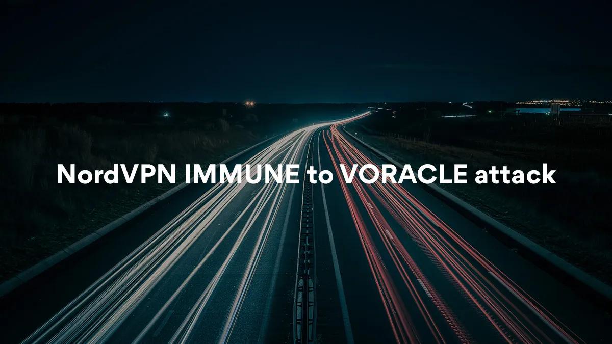 NordVPN safe from VORACLE attack