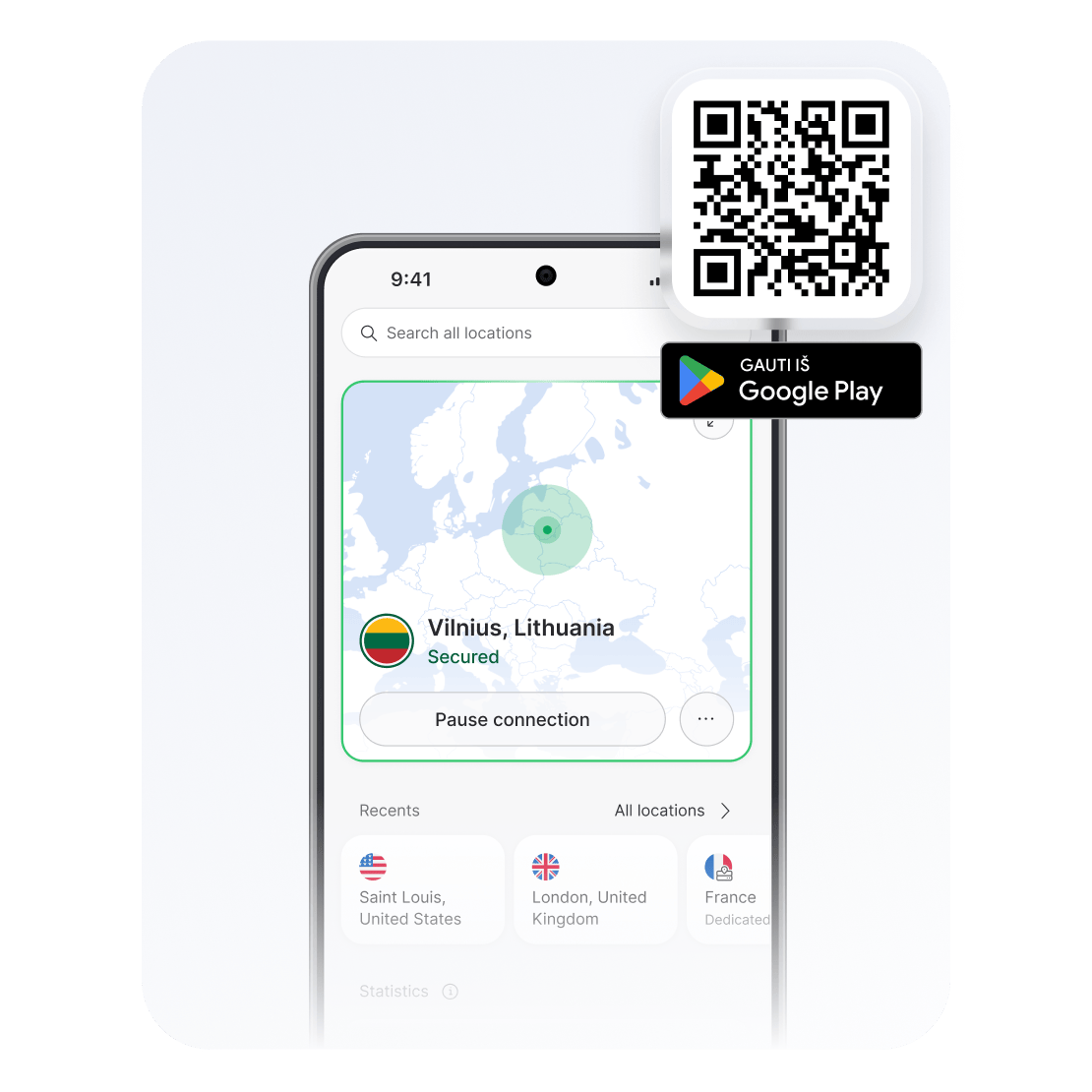 Geriausias „Android“ telefono VPN su daugybe saugos funkcijų