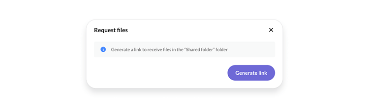 Select Generate link.