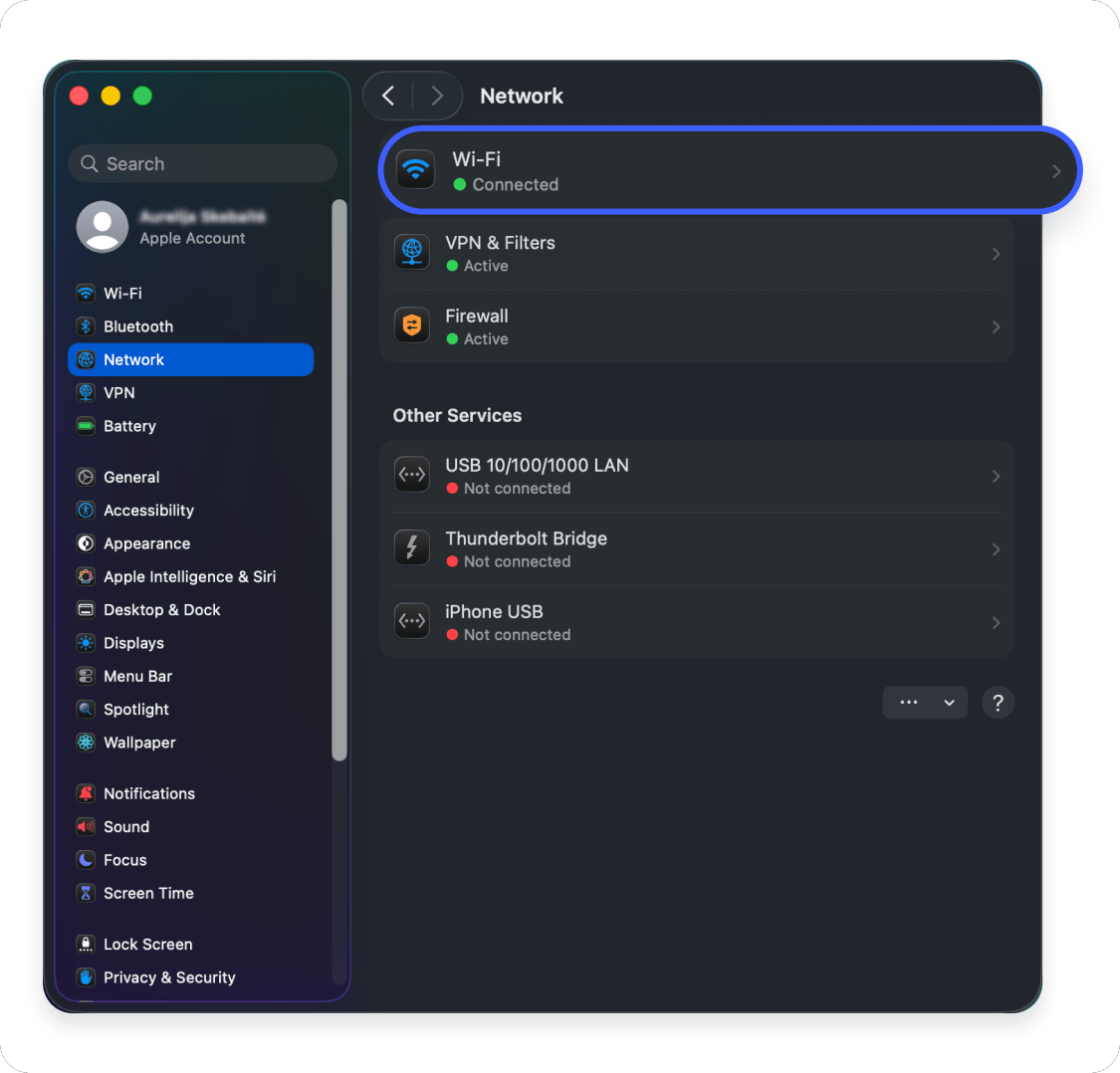 How to set a static IP on a Mac: Step 2