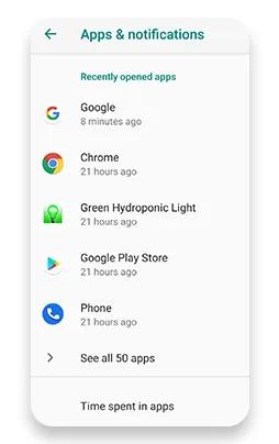 Select an app to disable it
