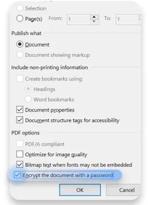 How to password protect pdf