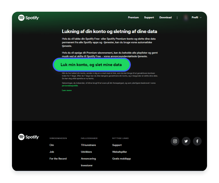 Sådan sletter du din Spotify-konto permanent-7