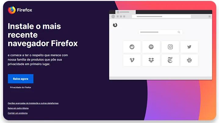melhores navegadores: firefox