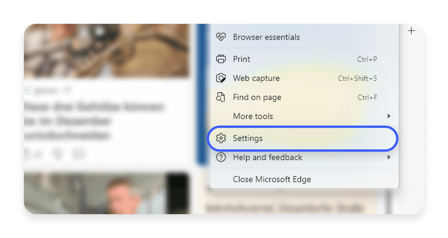 Edge settings