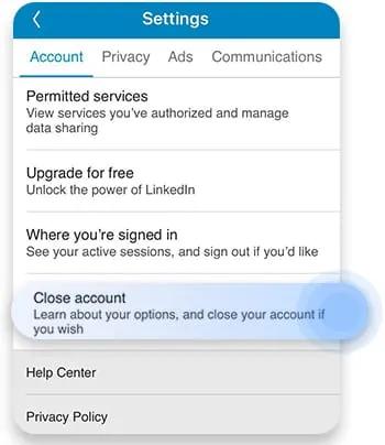 come cancellarsi da linkedin