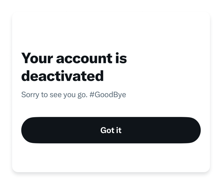 How to delete Twitter on iOS: step 7