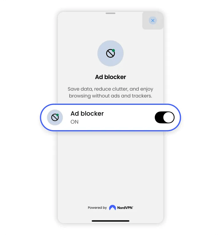 Activate the ad blocker