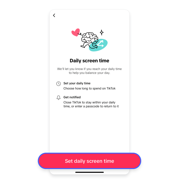 step 6 to set up screen time management on TikTok