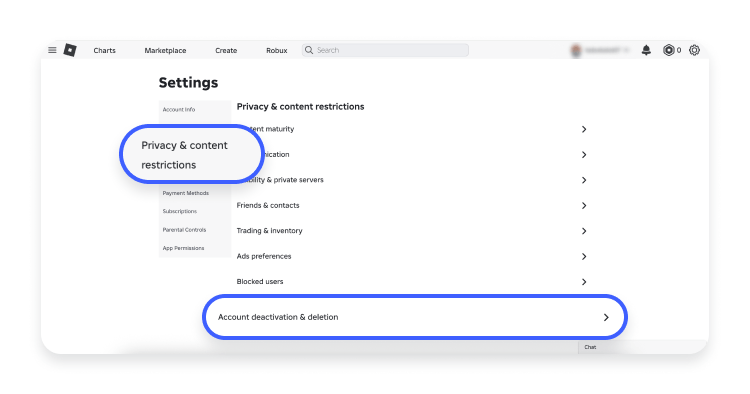 A screenshot of step 2 with the “Privacy and content restrictions” section selected