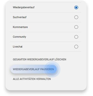 Vom Browser aus den YouTube-Wiedergabeverlauf löschen: Schritt 3