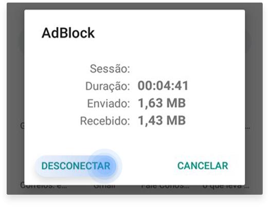 como desativar o AdBlock do celular: passo nº4