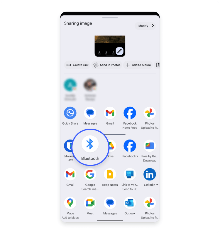 Android phone to a Windows computer using Bluetooth: step 10