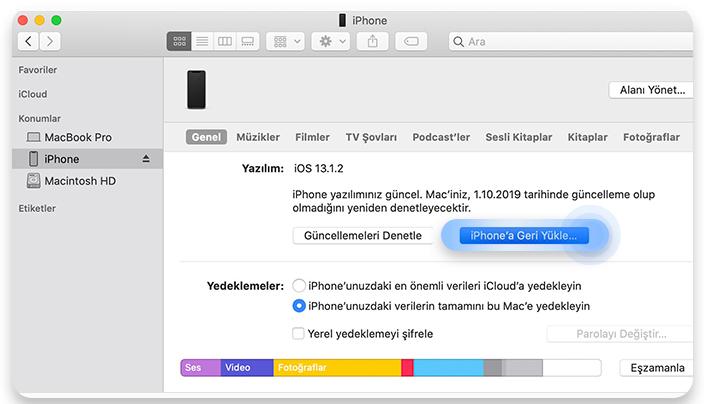 Catalina Kullanarak Aşama 5