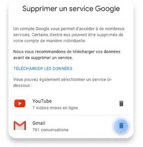 Supprimer compte Gmail (Android) 4