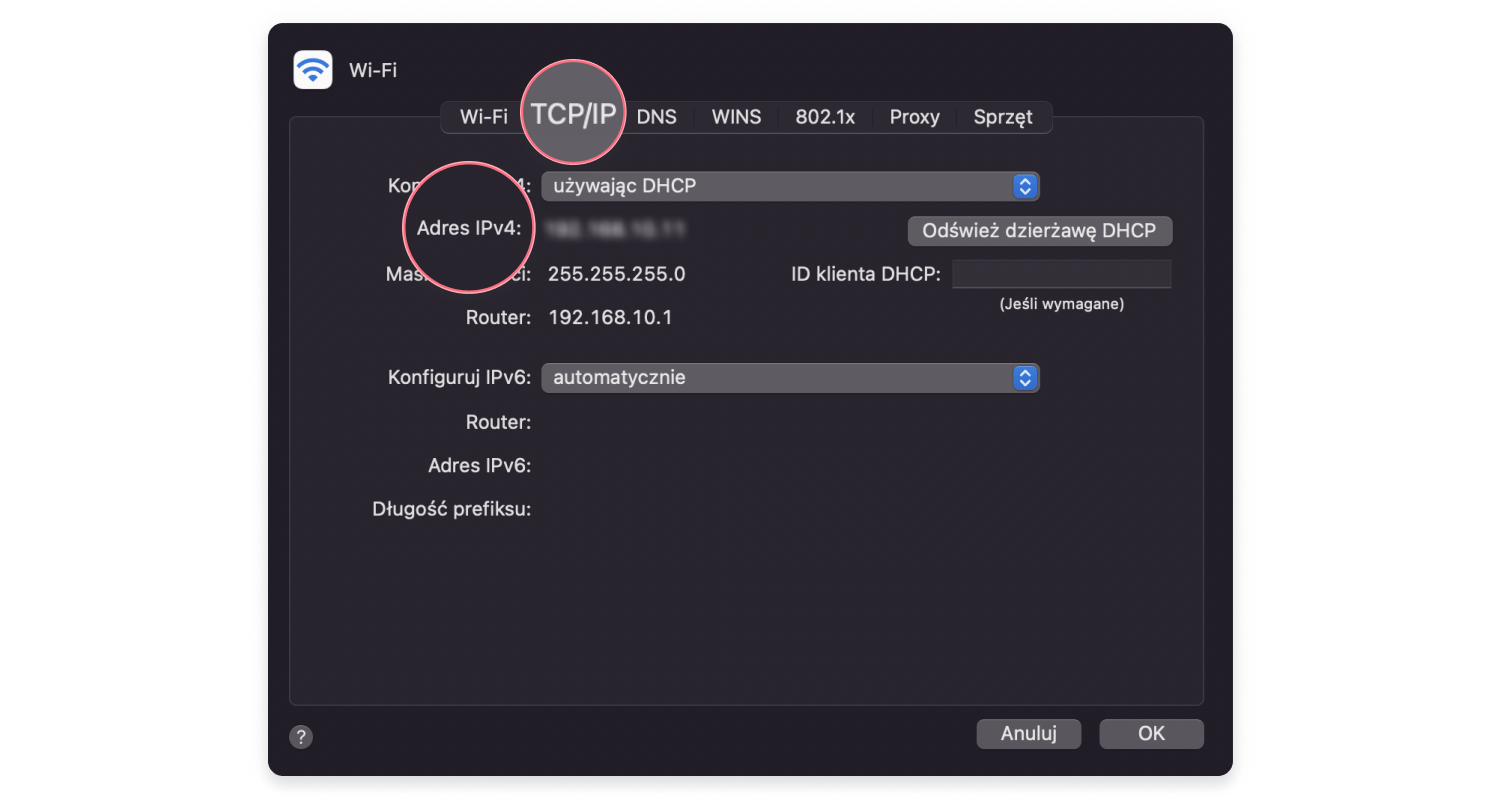 Jak sprawdzić adres IP na macOS: krok 3