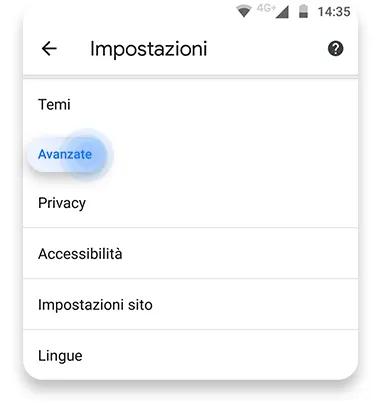 Svuotare la cache di Chrome passo 3