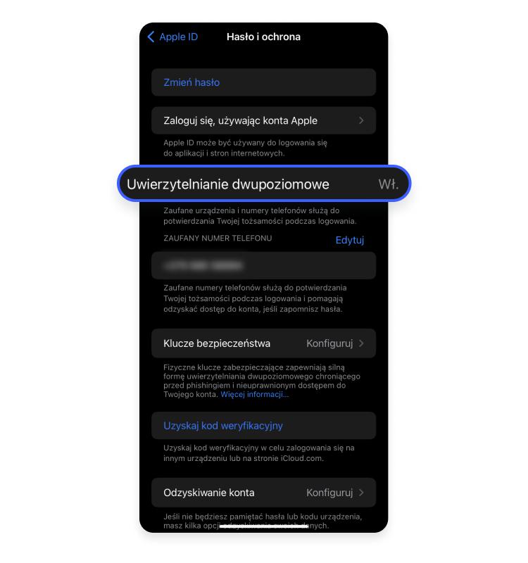 2fa na ios: krok 3