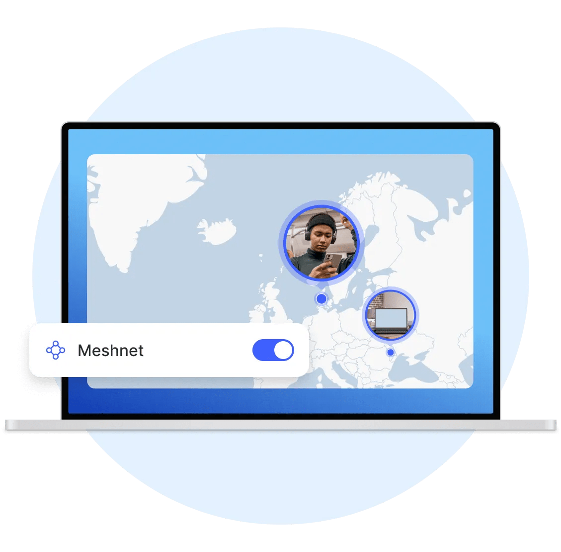 NordVPN&#39;s Meshnet-funktion giver adgang til flere enheder via krypterede private tunneler.
