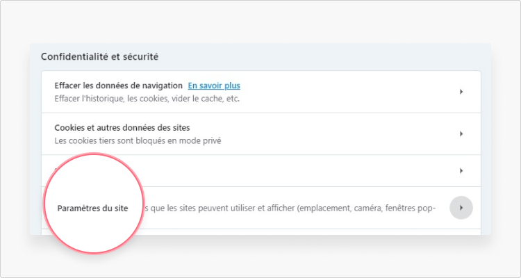 Supprimer les cookies via Opera étape 6