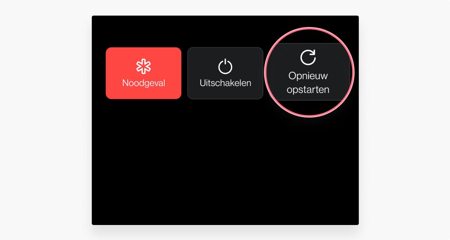 Start je router of smartphone opnieuw op
