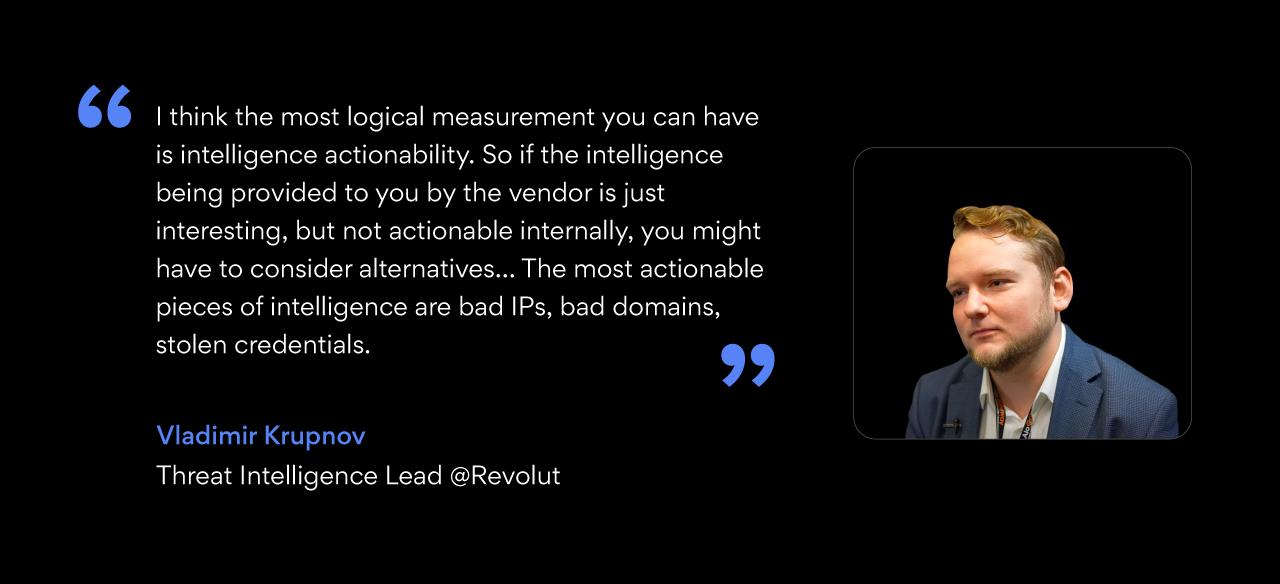 Vladimir Krupnov, Threat Intelligence Lead at Revolut.