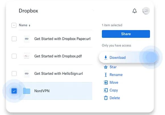 Download your files