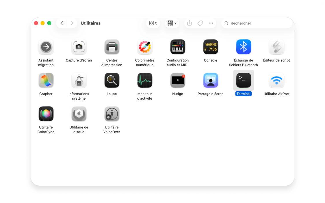 Flush DNS sur macOS : étape 2