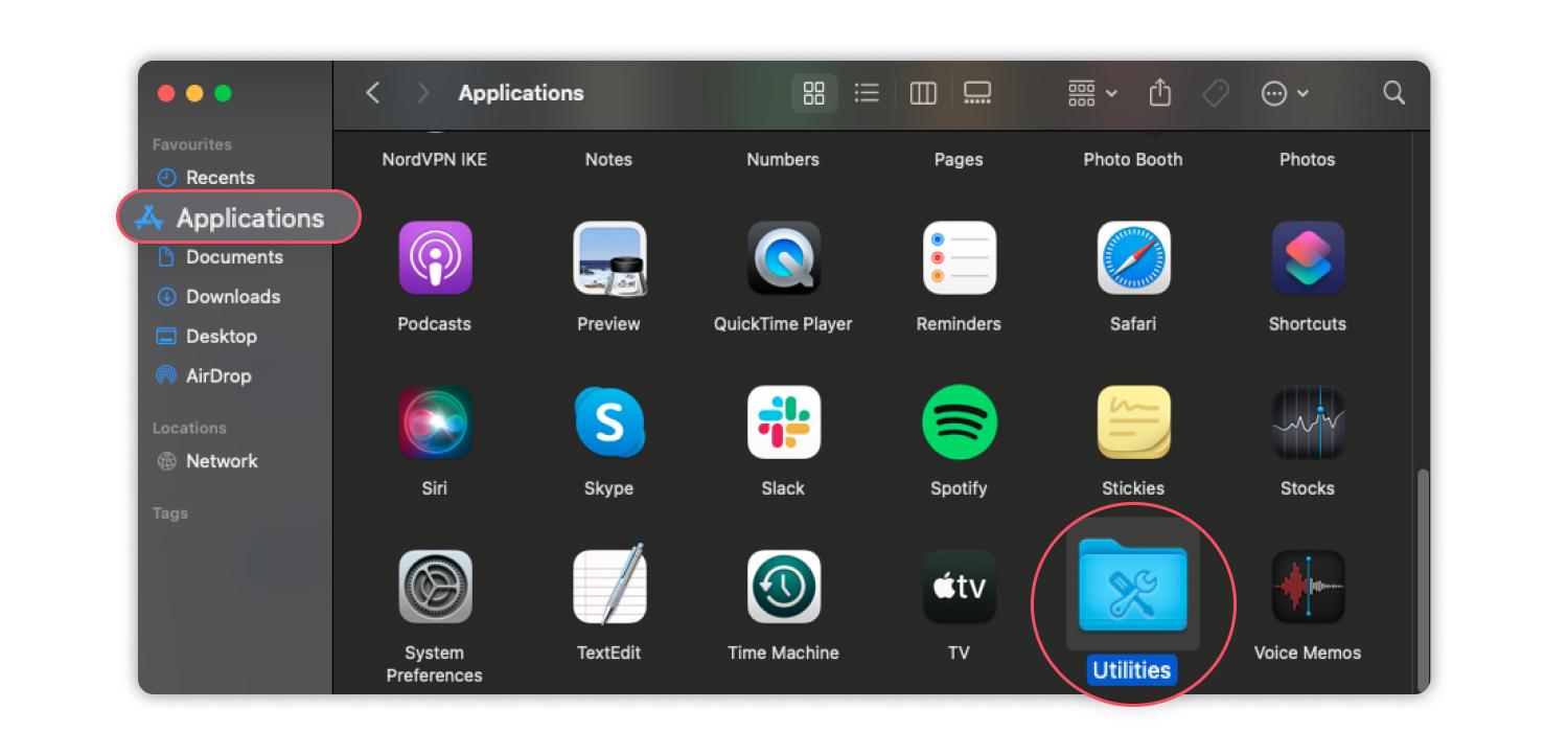 check incognito history on mac: step 1