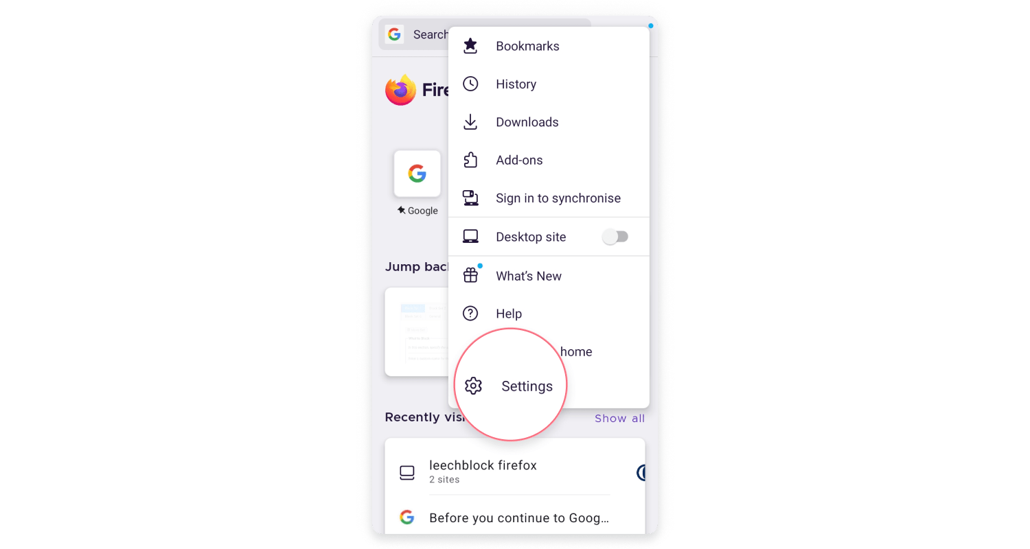 Go to Settings