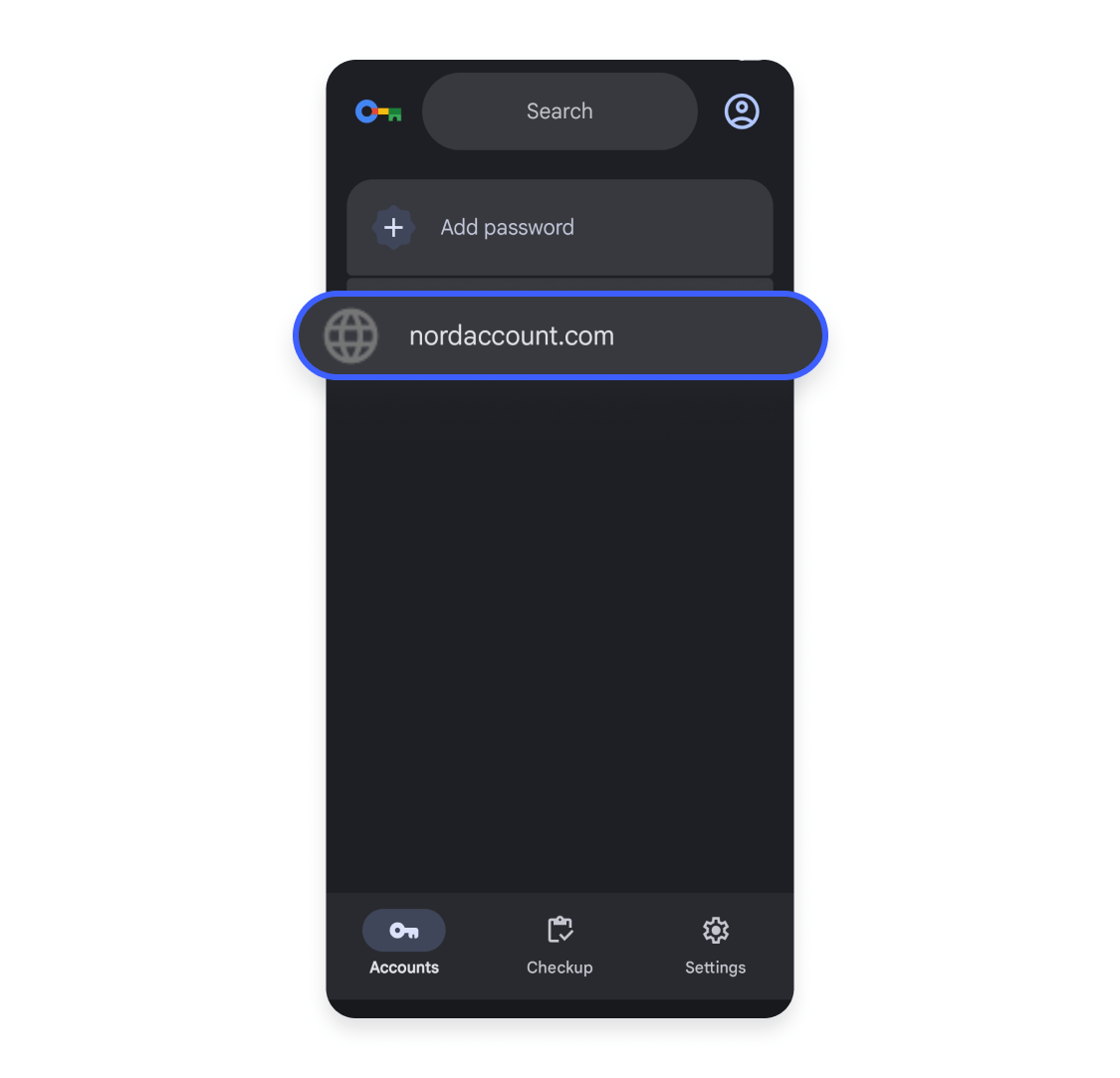 Find passwords via Android's settings: Step 3