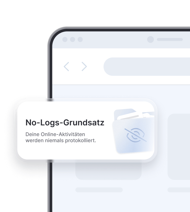 Mitteilung zu NordVPNs No-Logs-Richtlinie: Online-Aktivitäten werden nicht protokolliert.