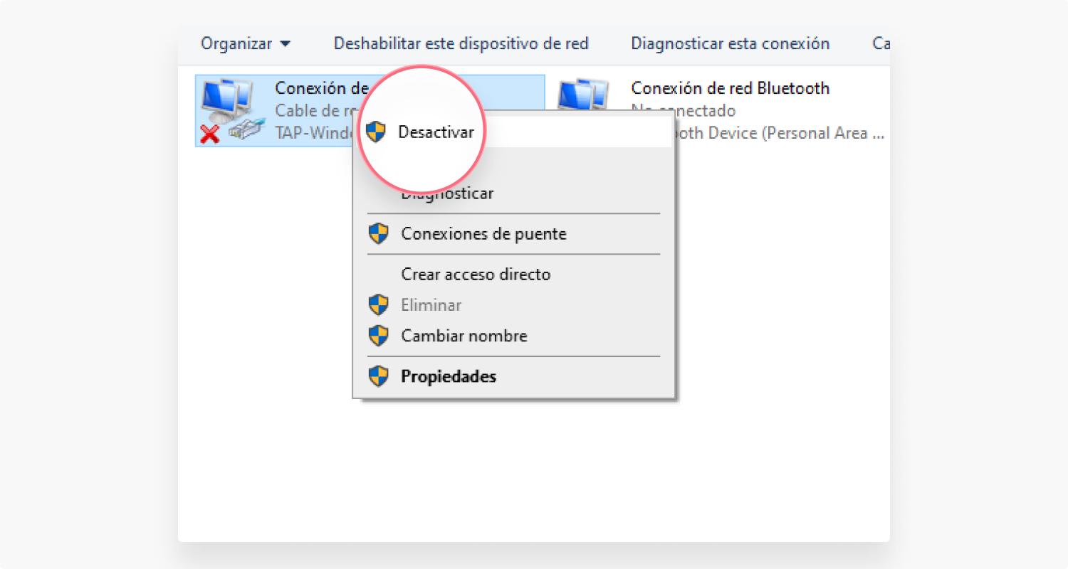 cómo solucionar el error ‘Ethernet no tiene una configuración IP válida’: paso 3