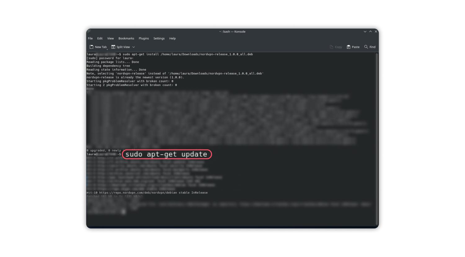 Installation d&#39;un VPN sur Linux : étape 4