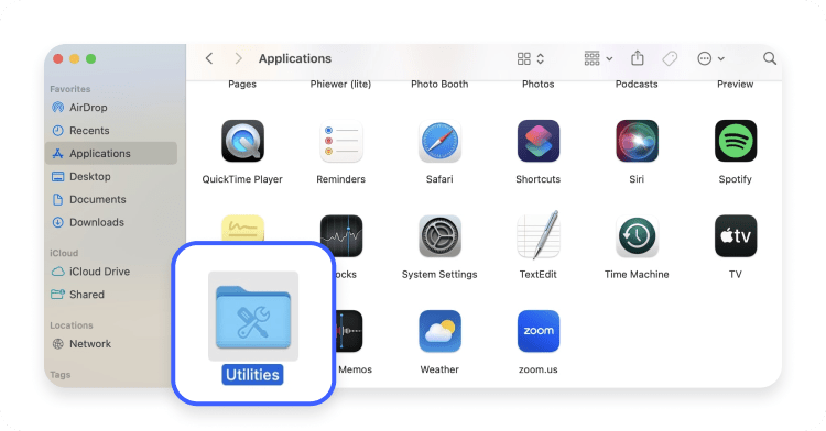 How to perform a ping test on a Mac: Step 1